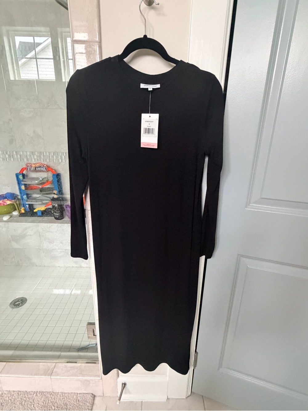 Motherhood Black Long Sleeve Midi Dress